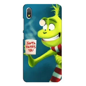 Різдвяні Чохли для TECNO POP 3 (VPrint) (Зелений Грінч)