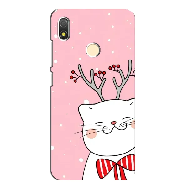 Чехол с принтом «Зимний кот» для TECNO POP 3