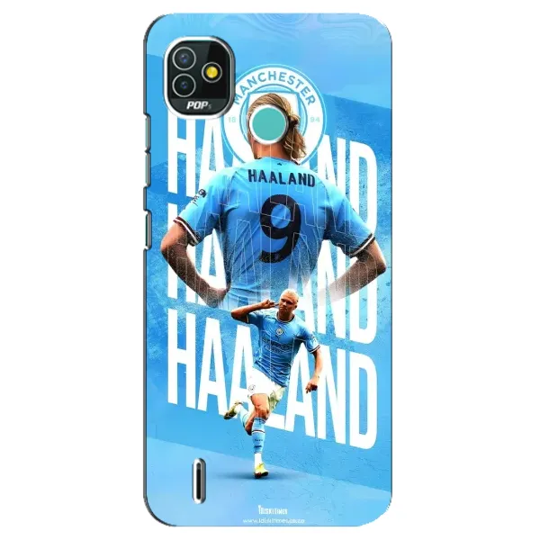 Чехол с принтом «Erling Haaland» для TECNO Pop 4 LTE