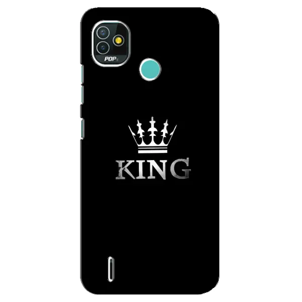 Чохол з принтом «KING» для TECNO Pop 4 LTE