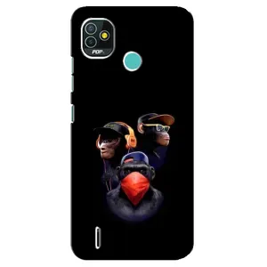 Чохол з Мавпами TECNO Pop 4 LTE - (AlphaPrint) (Три мавпи)