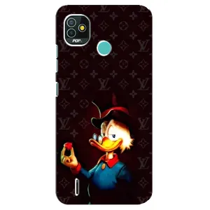Чехли для TECNO Pop 4 LTE - Скрудж МакДак Louis Vuitton (PREMIUMPrint) (Скрудж з ботліантом)