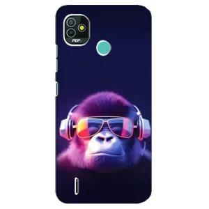 Чохол з Мавпами TECNO Pop 4 LTE - (AlphaPrint) (Стильна мавпа)