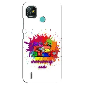 Чохли Амонг Ас для TECNO Pop 4 LTE (AlphaPrint) (Яскравий АмонгАс)