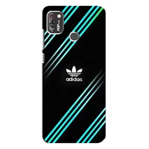 Чехлы Адидас для TECNO POP 4 Pro (AlphaPrint) (Адидас с полосами)