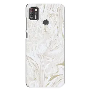 Мраморний чехол на TECNO POP 4 Pro (VPrint) (Білий мрамор)