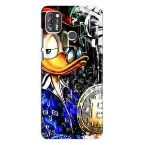 Чохол з принтом «Біткойн Скрудж» для TECNO POP 4 Pro