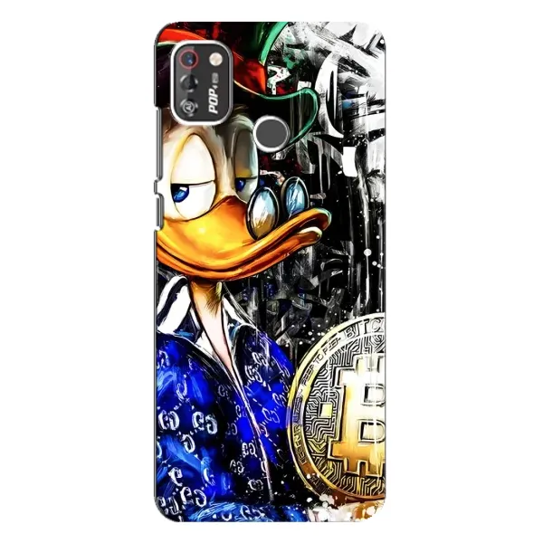 Чохол з принтом «Біткойн Скрудж» для TECNO POP 4 Pro