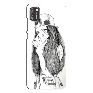 Чохол з друком для TECNO POP 4 Pro - (Мода) (AlphaPrint) (Фото дівчини)