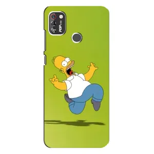 Чjхол з Сімпсонами для TECNO POP 4 Pro (VPrint) (Гомер Сімпсон)