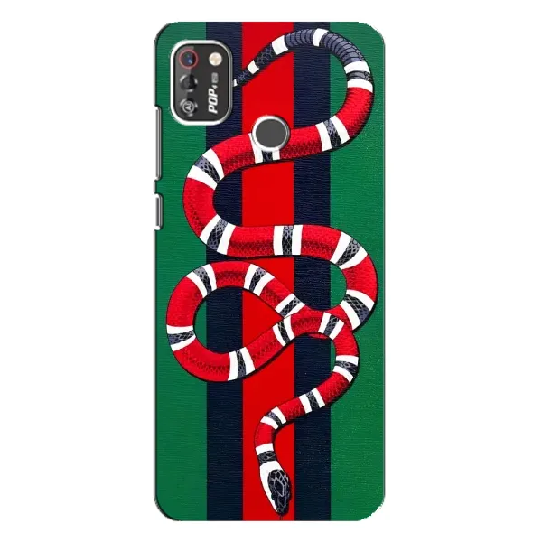Чохол з принтом «Gucci змія» для TECNO POP 4 Pro