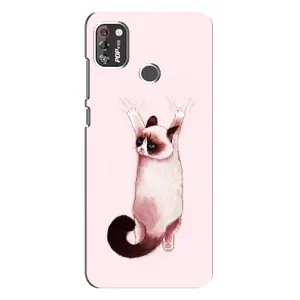 Чехол с принтом «Котик падает» для TECNO POP 4 Pro