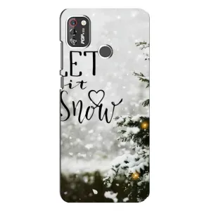 Новорічні, Святкові Чохли для TECNO POP 4 Pro - 2024 год (Let it snow)