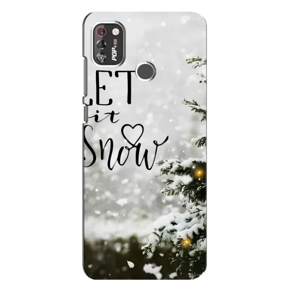 Чехол с принтом «Let it snow» для TECNO POP 4 Pro