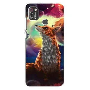 Чохли з картинкою Лисичка для TECNO POP 4 Pro (VPrint) (Лисичка в космосі)