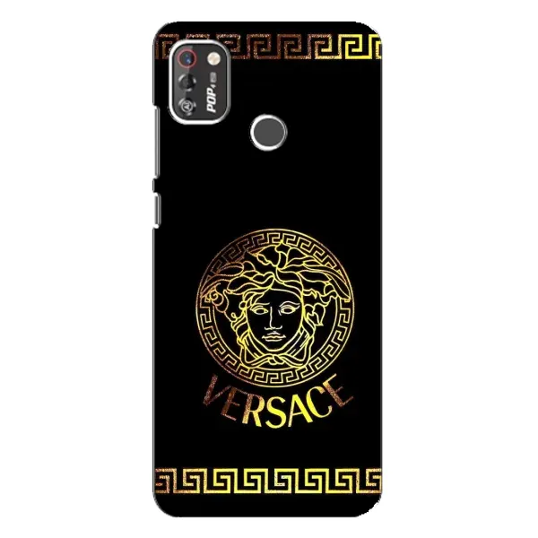 Чохол з принтом «Logo Versace» для TECNO POP 4 Pro Чохол з принтом «Logo Versace» для TECNO POP 4 Pro