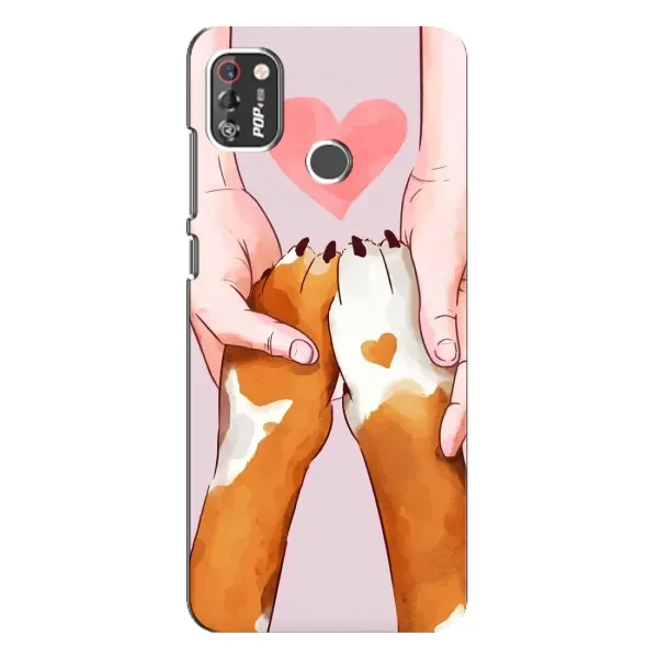 Чохол з принтом «Любовь до собак» для TECNO POP 4 Pro
