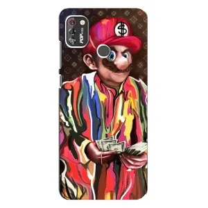 Бренднові Чохли для TECNO POP 4 Pro - (PREMIUMPrint) (Mario LV)