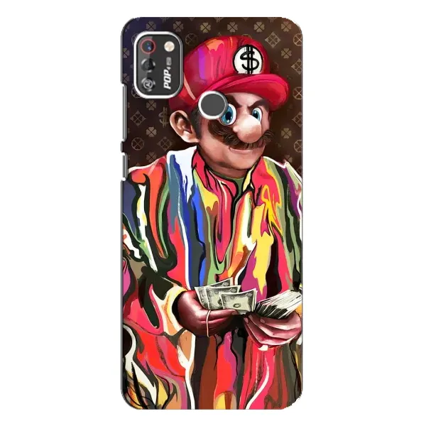 Чехол с принтом «Mario LV» для TECNO POP 4 Pro