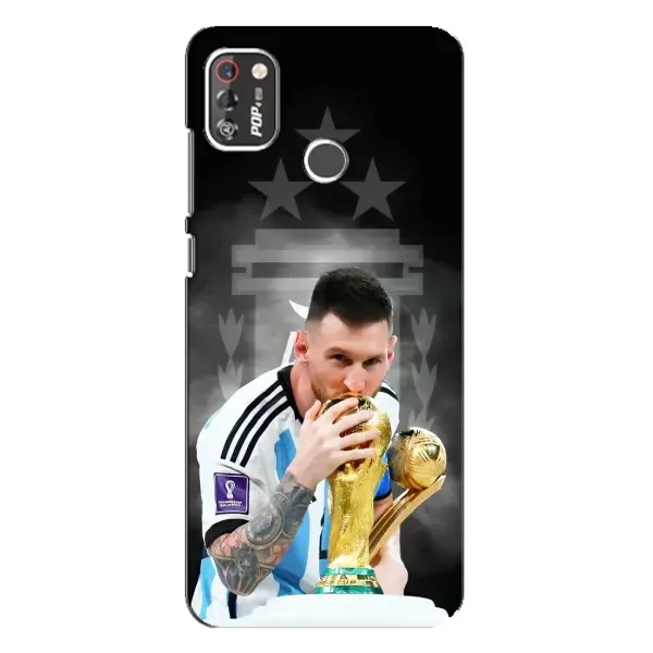 Чохол з принтом «Мессі Чемпіон» для TECNO POP 4 Pro