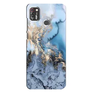 Мраморний чехол на TECNO POP 4 Pro (VPrint) (Ніжний мрамор)