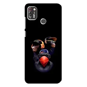 Чехол с Обезьянами TECNO POP 4 Pro - (AlphaPrint)