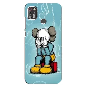 Чохли для TECNO POP 4 Pro - Bearbrick Louis Vuitton (PREMIUMPrint) (Плач Bearbrick)