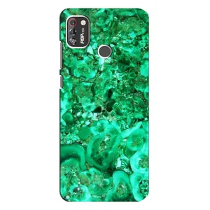 Мраморний чехол на TECNO POP 4 Pro (VPrint) (Салатовий Мрамор)
