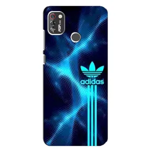 Чехлы Адидас для TECNO POP 4 Pro (AlphaPrint) (Синий Адидас)
