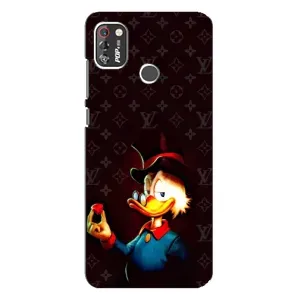 Чехли для TECNO POP 4 Pro - Скрудж МакДак Louis Vuitton (PREMIUMPrint) (Скрудж з ботліантом)