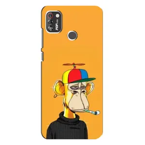 Чехлы с Обезьянами NFT для TECNO POP 4 Pro (AlphaPrint) (Скучающая Обезьяна NFT)