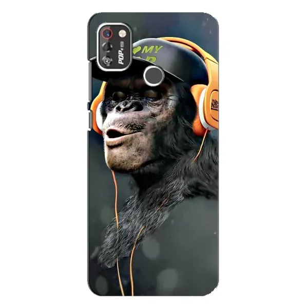 Чохол з принтом «В навушниках» для TECNO POP 4 Pro
