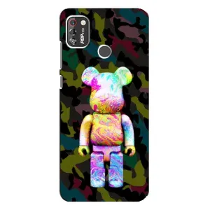 Чохли для TECNO POP 4 Pro - Bearbrick Louis Vuitton (PREMIUMPrint) (Яскравий Bearbrick)