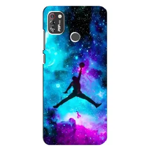 Чохли для TECNO POP 4 Pro - з картинкою JORDAN (AlphaPrint) (Яскравий Джордан)
