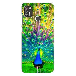 Чехол с принтом «Яркий Павлин» для TECNO POP 4 Pro