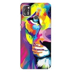 Чохол з принтом «Яскравий Лев» для TECNO POP 4 Pro