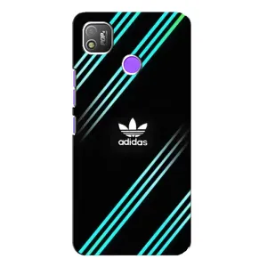 Чехлы Адидас для TECNO POP 4 (AlphaPrint) (Адидас с полосами)