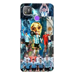 Чехлы Месси для TECNO POP 4 (AlphaPrint) (Аргентина Месси)