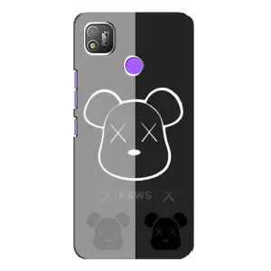 Чехлы для TECNO POP 4 - Bearbrick Louis Vuitton (PREMIUMPrint) (БеарБрик глаза)