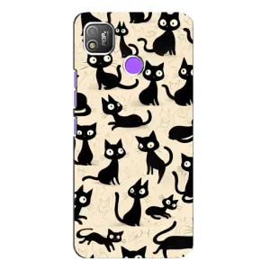 Чехол с рисунком кот на TECNO POP 4