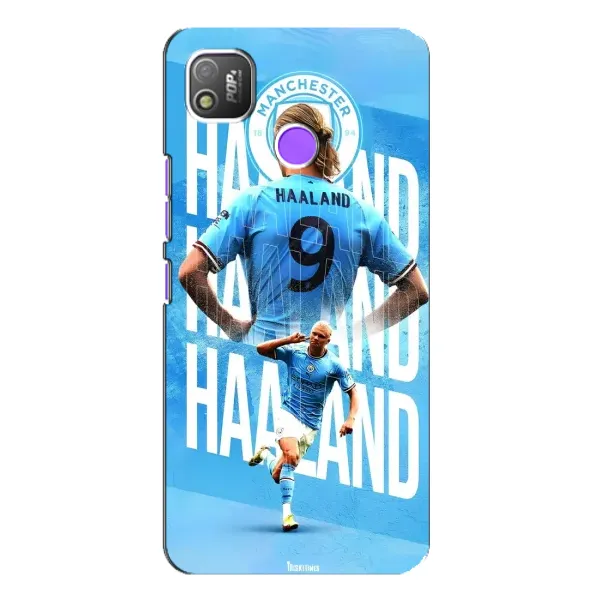 Чехол с принтом «Erling Haaland» для TECNO POP 4 Чехол с принтом «Erling Haaland» для TECNO POP 4