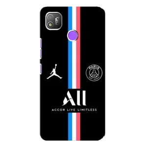 Чехлы PSG для TECNO POP 4 (AlphaPrint) (футболка ПСЖ)