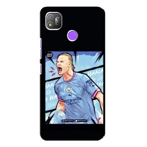 Чехлы с футболистом Ерлинг Холанд для TECNO POP 4 (AlphaPrint) (гол Эрлинг Холланд)