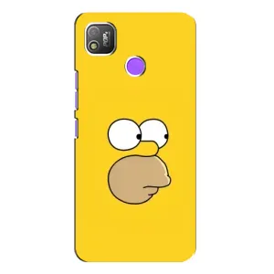 Чехол с Симпсонами для TECNO POP 4 (VPrint) (Гомер)