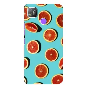 Чехлы с Фруктами для TECNO POP 4 (VPrint) (Грейпфрут)