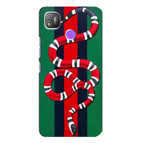 Чохол з принтом «Gucci змія» для TECNO POP 4