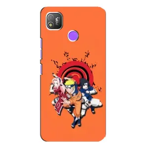 Naruto Anime Чехлы для Техно Поп 4 (AlphaPrint) (команда Наруто)