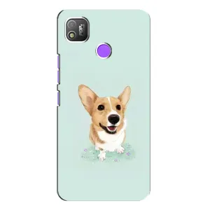 Чехлы с собаками для TECNO POP 4 (VPrint) (Корги)