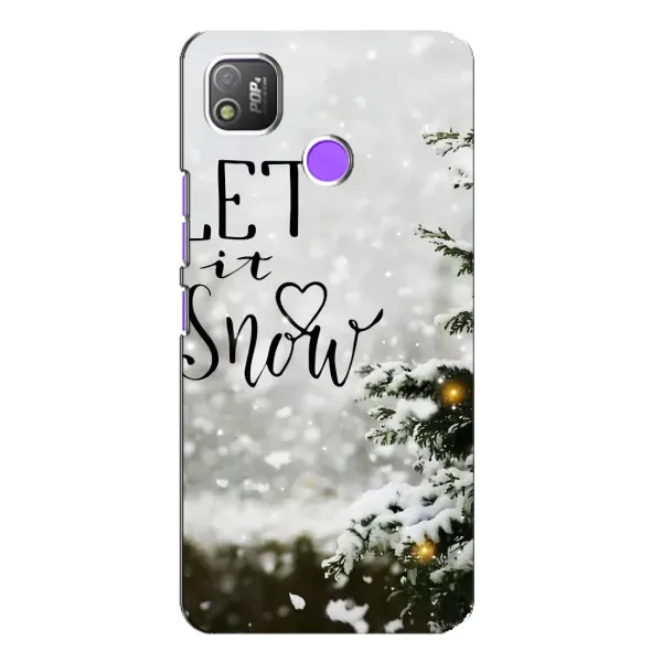 Чехол с принтом «Let it snow» для TECNO POP 4