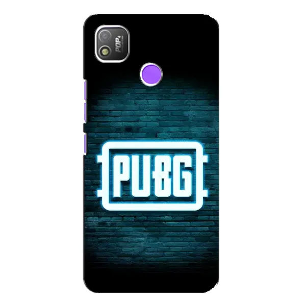 Чохол з принтом «Лого PUBG» для TECNO POP 4